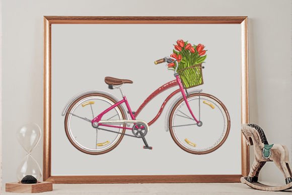 Bicycle and Flowers