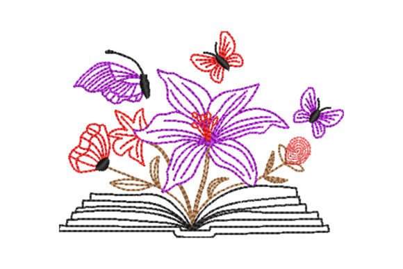 Book with Flower