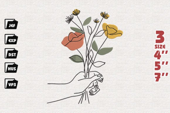 Hand Holding Flowers