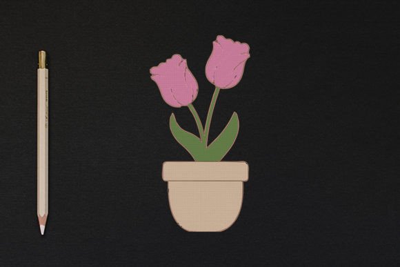 Tulips in the Flower Pot