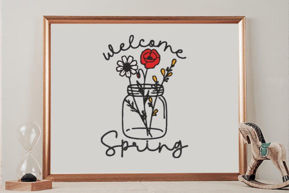 Welcome Spring Jar Bottle Design